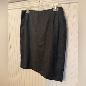 Brooks Brothers Suiting Wool Gray Skirt 10